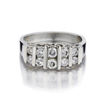 0.60 Carat Total Weight Round Brilliant Cut Diamond Platinum Ring