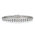 12.00 Carat Total Weight Round Brilliant Cut Diamond Tennis Bracelet