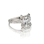 1.55 Carat Emerald Cut Diamond Vintage Engagement Ring