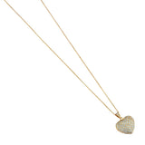 2.50 Carat Total Weight Diamond Puffy Heart Pendant Necklace