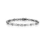 3.00 Carat Total Weight Marquise Cut Diamond WG Bracelet