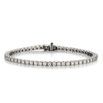 3.15 Carat Total Weight Round Brilliant Cut Diamond Bracelet