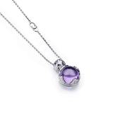 Pasquale Bruni White Gold Cabachone Amethyst And Diamond Pendant