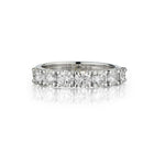 1.40 Carat Total Weight Round Brilliant Cut Diamond 4 Claw Band