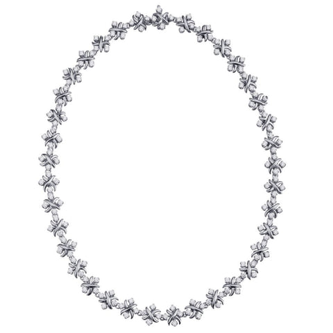 Tiffany & Co. Platinum And Diamond Lynn Necklace Jean Schlumberger Necklace