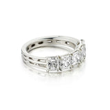 2.15 Carat Total Weight Radiant Cut Diamond WG Ring