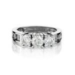 1.83 Carat Total Weight Round Brilliant Cut Diamond Ring