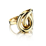 18KT Yellow Gold Italian-Made Contemporary Ring