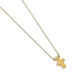 B. Kieselstein-Cord Heavy Solid Gold Cross Pendant Necklace