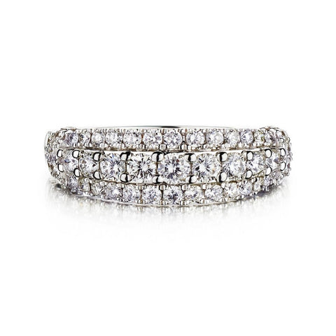 1.15 Carat Total Weight Round Brilliant Cut Diamond Band