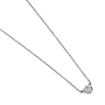 Tiffany & Co. Elsa Peretti 'Diamonds By The Yard' Bezel-Set Plat Pendant