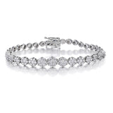 3.00 Carat Total Weight Round Brilliant Cut Diamond Bracelet