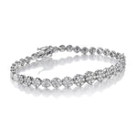 3.00 Carat Total Weight Round Brilliant Cut Diamond Bracelet