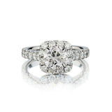 1.30 Carat Old-European cut Diamond Halo-Set Ring