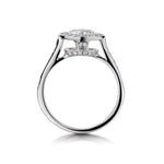 1.02 Carat Round Brilliant Cut Halo Engagement Ring