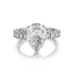 2.50 Carat Pear-Shaped Diamond Engagement Ring