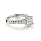 1.85 Carat Round Brilliant Cut Diamond WG Ring