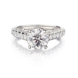 1.85 Carat Round Brilliant Cut Diamond WG Ring