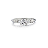 Mid-Century 0.62 Carat Round Brilliant Cut Diamond Ring