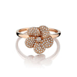 0.50 Carat Total Weight Round Brilliant Cut Diamond Flower Ring