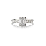 1.40 Carat Emerald Cut Diamond White Gold Engagement Ring