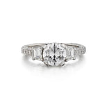 1.21 Carat Round Brilliant Cut Diamond White Gold Ring