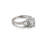 1.21 Carat Round Brilliant Cut Diamond White Gold Ring