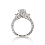 1.21 Carat Round Brilliant Cut Diamond White Gold Ring