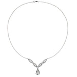 2.60 Carat Pear-Shaped Diamond Platinum/WG Pendant Necklace