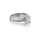 1.30 Carat Princess Cut Diamond White Gold Engagement Ring