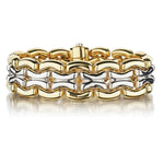 Chimento 18KT White Gold And Yellow Gold Reversible Bracelet