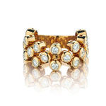 1.05 Carat Total Weight Diamond Rose Gold Bubble Ring