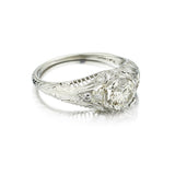 0.90 Carat Old-European Cut Diamond Edwardian Era Ring