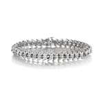 5.90 Carat Total Round Brilliant Cut Diamond Tennis Bracelet