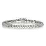 2.00 Carat Total Weight Round Brilliant Cut Diamond Tennis Bracelet