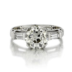 2.06 Carat Old-European Cut Diamond WG Engagement Ring