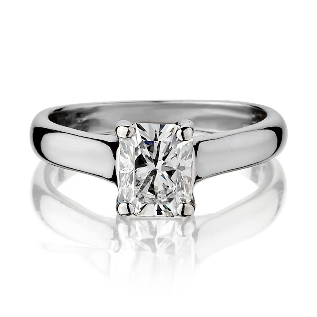 Tiffany & Co. 5.92 Carat Emerald-Cut Diamond Platinum Engagement Ring -  Fereshteh Broumand Inc