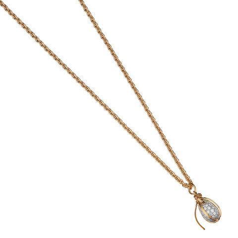 Tiffany & Co. Jean Schlumburger Diamond Egg Yellow Gold Pendant