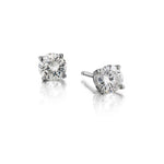 14kt White Gold Diamond Stud Earings . 2 x 0.70ct Tw