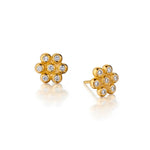 20K Reinstein Ross  Goldsmiths Large Snowdrop Stud Earings