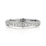 18kt white gold diamond band . 0.40Tw diamonds