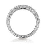 18kt white gold diamond band . 0.40Tw diamonds