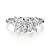 Ladies Platinum and Diamond Ring.  1.86ct European cut.