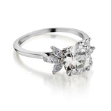 Ladies Platinum and Diamond Ring.  1.86ct European cut.