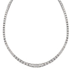 Ladies Diamond Tennis Necklace.12.00ct Tw Brilliant cuts.