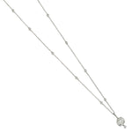 1.50 Carat Round Brilliant Cut Diamond Halo-Set Necklace