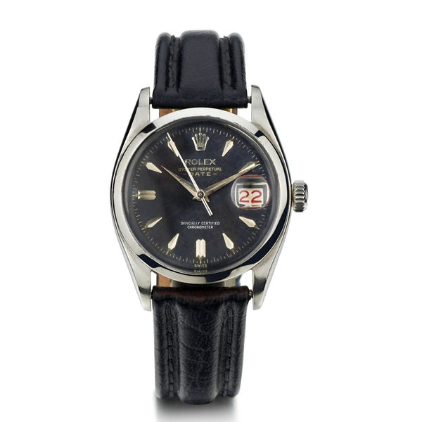 Rolex Oyster Perpetual Roulette Date Black Dial Ref.6534 Watch Van Rijk