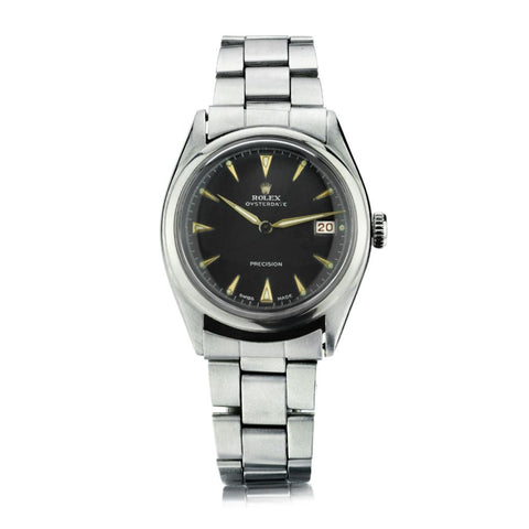 Rolex Oysterdate Precision Vintage Stainless Steel Manual Watch