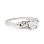 0.80 Carat Round Brilliant Cut Diamond Bow-Style Ring