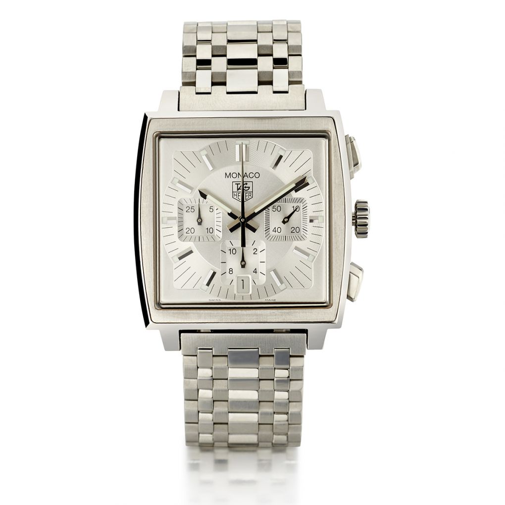 Tag Heuer Classic Monaco Chronograph Silver Dial Watch Van Rijk